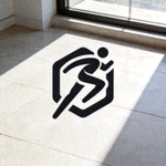 BB贝博艾弗森官方Logo - 橙色与蓝色交织的体育品牌标志