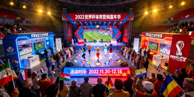 2022年世界杯某场馆体育营销活动现场盛况